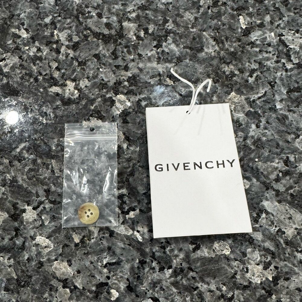 Givenchy White Envelope Authentic Original 2026 Logo Storage Flap Open + Button